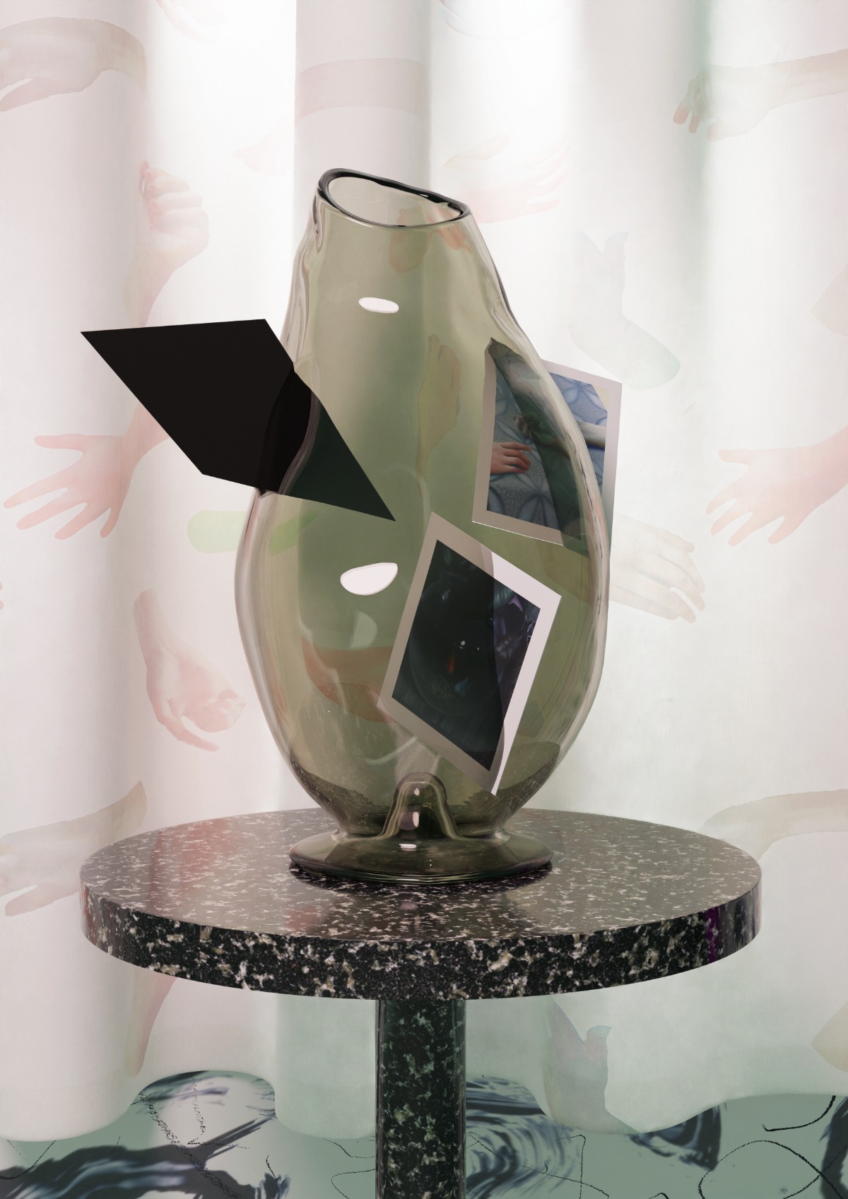 Ellen Akimoto „Picture Holder Again“, 2024, 42 x 29,7 cm<br /> Alterungsbeständiger Digitaler FINE ART - Pigmentdruck<br /> auf Hahnemühle Photo Rag Matt Baryta Papier, 308g/m²<br /> Auflage 15 / 3 AP<br /> 320 € / 240 € für Mitglieder des KV Göttingen